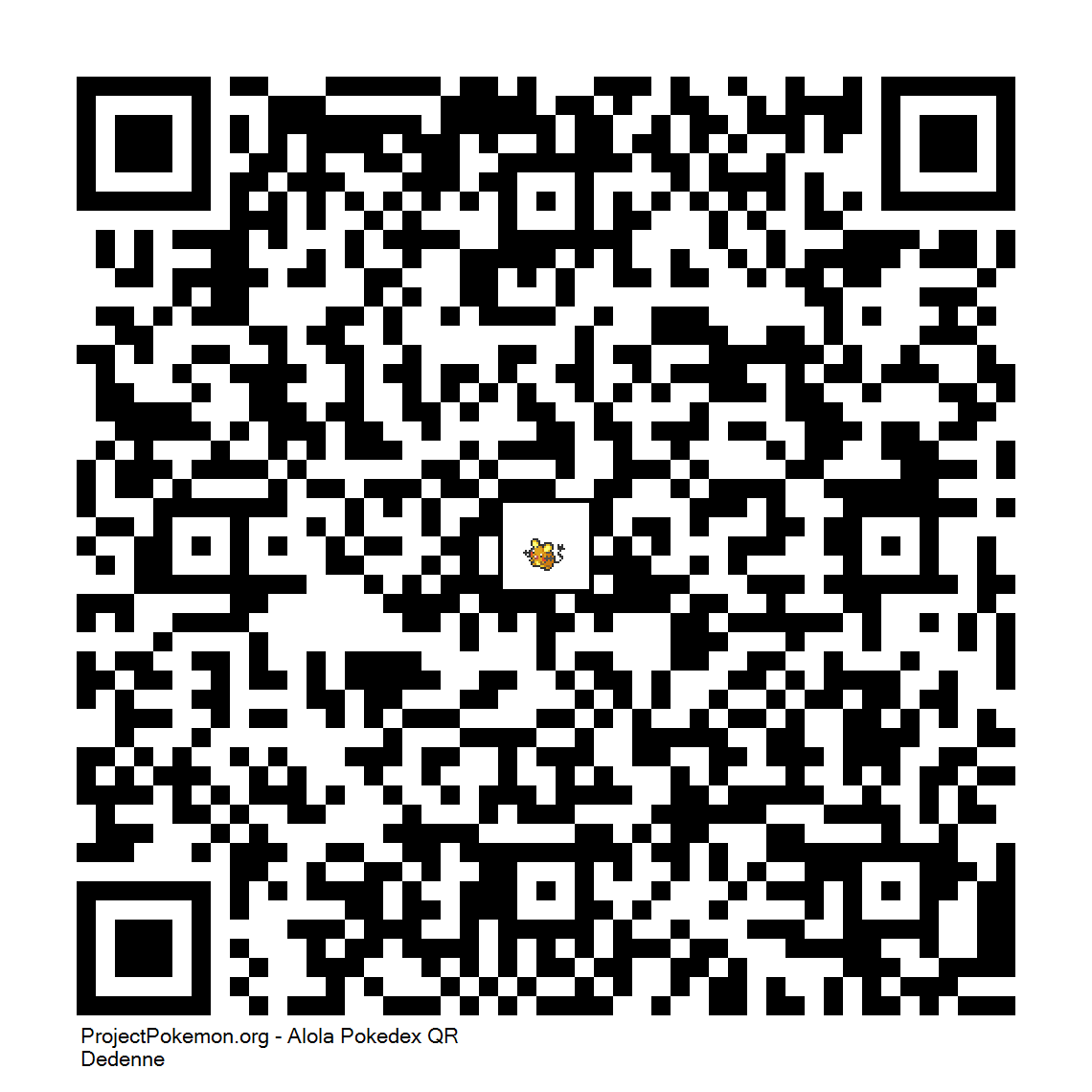 Cdigo QR de Dedenne